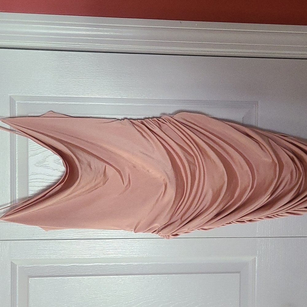 NWT Draped neck, ruched dress from Charlotte Russe